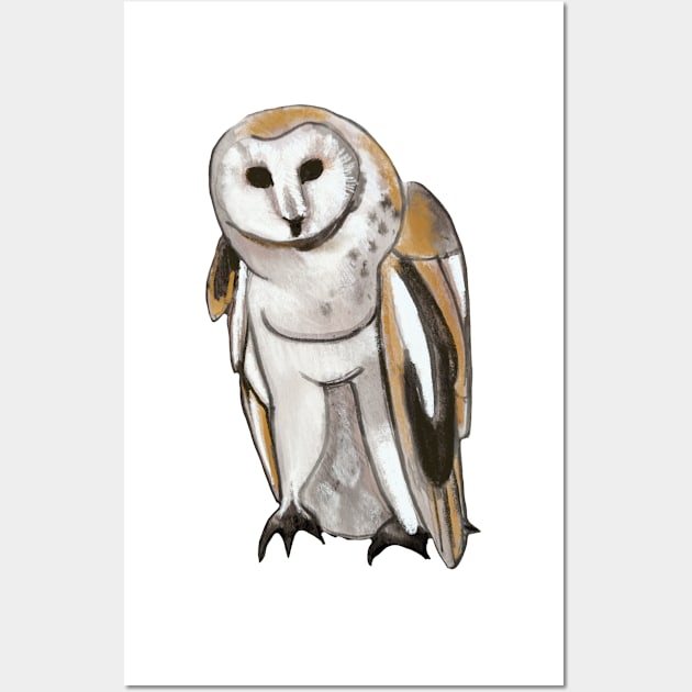 Barn Owl Wall Art by shehitsback